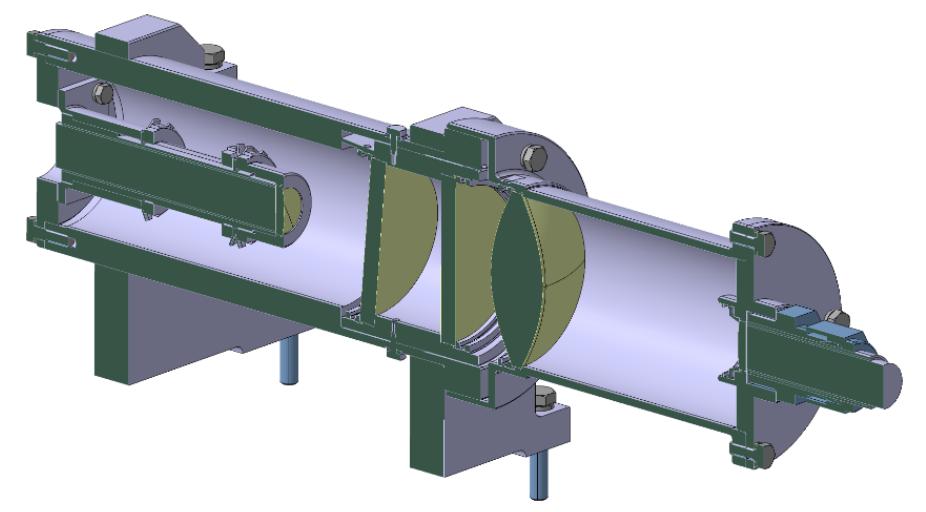 Model Lens Assembly of the HXRM system (CAD model)